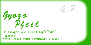 gyozo pfeil business card